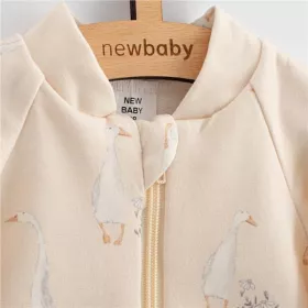 Kojenecká tepláková mikina New Baby Husičky Béžová