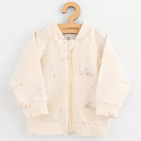Kojenecká tepláková mikina New Baby Husičky Béžová | 80 (9-12m), 92 (18-24m)