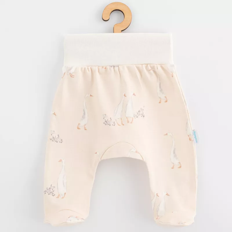 Kojenecké bavlněné polodupačky New Baby Husičky Béžová