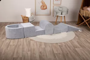 Dětský suchý bazén s míčky New Baby šedá