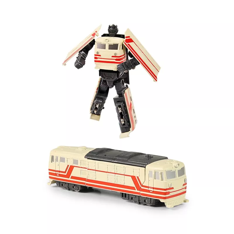 Kovový robot rozložitelný lokomotiva béžová RAPPA