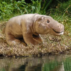 Plyšový hroch stojící 30 cm ECO-FRIENDLY RAPPA