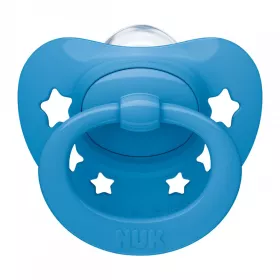 Šidítko NUK Signature 6-18 m blue star Modrá | 6-18 m