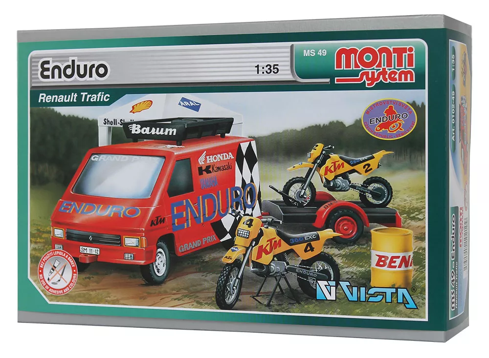 Stavebnice Monti System MS 49 - Enduro Beneš a Lát