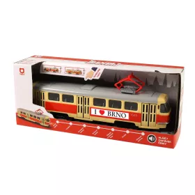 Tramvaj která hlásí zastávky česky 28 cm BRNO RAPPA