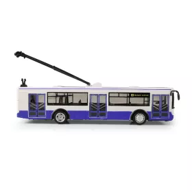 Trolejbus který hlásí zastávky česky 28 cm modrý RAPPA