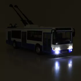 Trolejbus který hlásí zastávky česky 28 cm modrý RAPPA