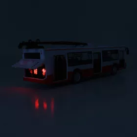 Trolejbus který hlásí zastávky česky 28 cm RAPPA