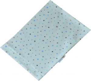 ESITO Žínka bavlna úplet Jersey puntík jemný modrý 19x14 cm