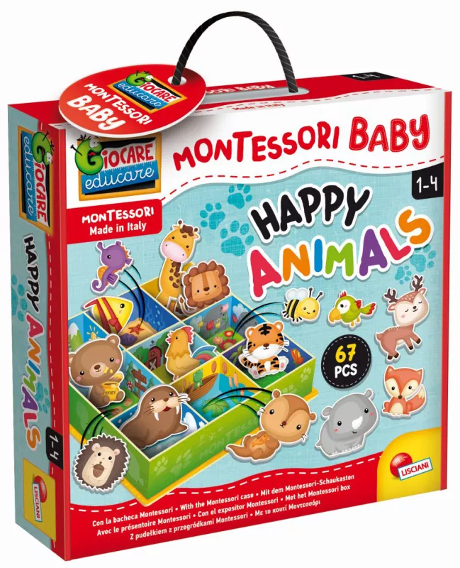 MONTESSORI BABY KRABIČKA - Zvířátka MPK Toys