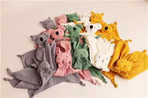 Mušelínový usínáček New Baby Cat pink