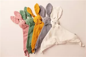Mušelínový usínáček New Baby Rabbit mustard