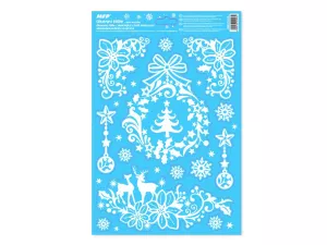 Okenní fólie vánoce glitr VA003 20x30cm MFP