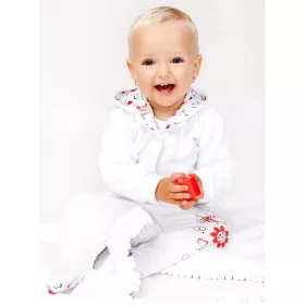 Semišková mikinka s kapucí Bílá NEW BABY