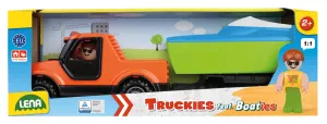 Auto Truckies Pickup s vozíkem a loďkou LENA