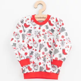 Dětské bavlněné pyžamko New Baby christmas Červená