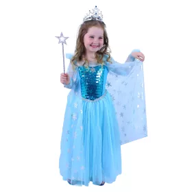 Dětský kostým sněhová princezna (M) RAPPA
