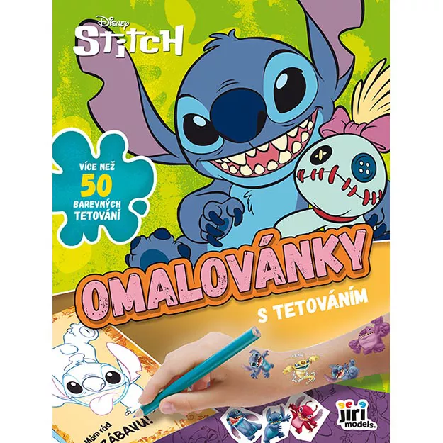 Omalovánka s tetováním Lilo & Stitch Jiri Models