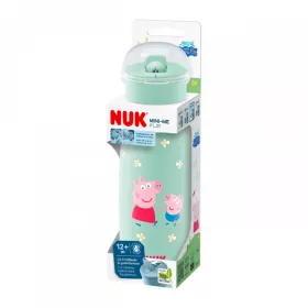 Dětská láhev NUK Mini-Me Flip Peppa Pig 450 ml 12+ m