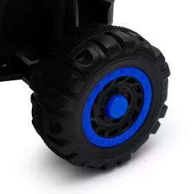 Dětské elektrické odrážedlo Baby Mix Ruggy s vodící tyčí červené
