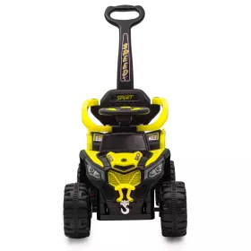 Dětské elektrické odrážedlo Baby Mix Ruggy s vodící tyčí červené