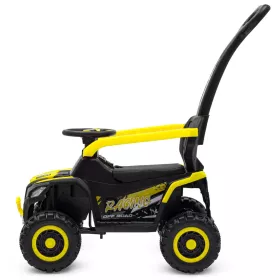 Dětské elektrické odrážedlo Baby Mix Ruggy s vodící tyčí červené