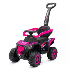 Dětské elektrické odrážedlo Baby Mix Ruggy s vodící tyčí červené