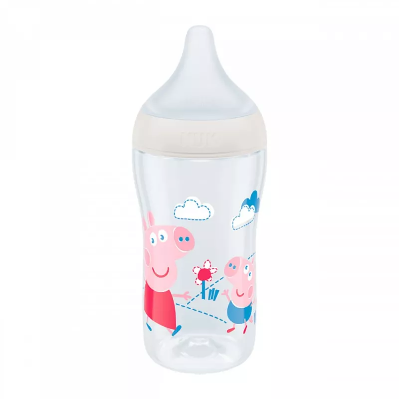 Kojenecká láhev NUK Perfect Match Peppa Pig Temperature Control 260 ml