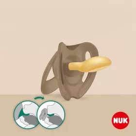Latexový dudlík NUK For Nature 0-6m 2 ks box zelená