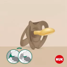 Latexový dudlík NUK For Nature 6-18 m 2 ks box červená Červená