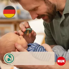 Latexový dudlík NUK For Nature 6-18 m 2 ks box červená Červená