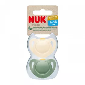Latexový dudlík NUK For Nature 6-18 m 2 ks box zelená