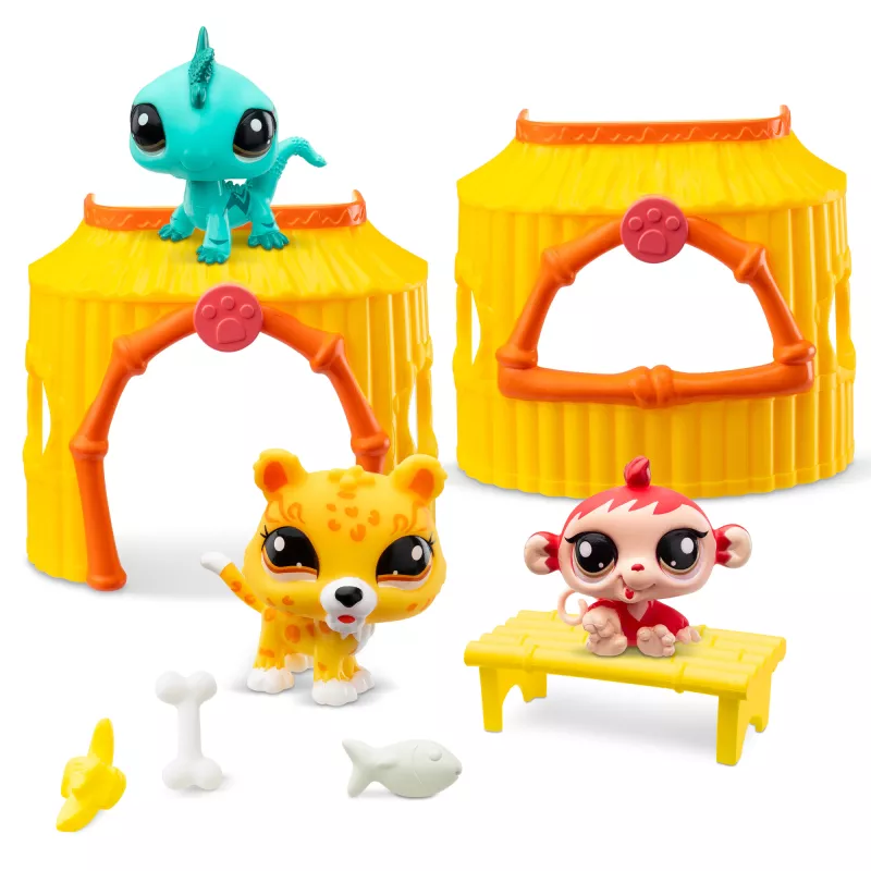 Littlest Pet Shop 3 figurky Džungle TM Toys