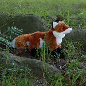 Plyšová liška stojící 30 cm ECO-FRIENDLY RAPPA