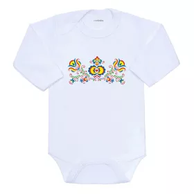 Dětské body s potiskem New Baby Lidový vzor Multicolor | 56 (0-3m), 62 (3-6m), 68 (4-6m), 74 (6-9m), 80 (9-12m), 86 (12-18m)