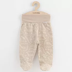 Kojenecké polodupačky New Baby Classic II dino béžové