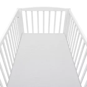 Mušelínové prostěradlo do postýlky New Baby 120x60cm šedé