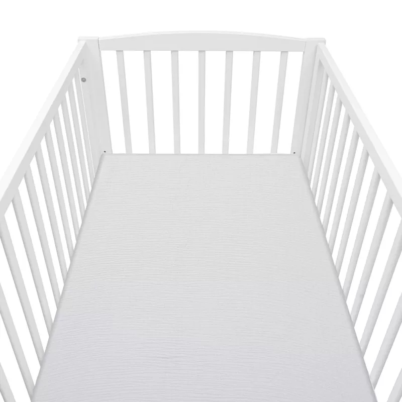 Mušelínové prostěradlo do postýlky New Baby 120x60cm šedé