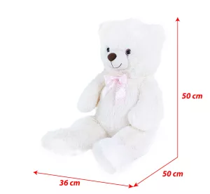 Velký plyšový medvěd Lily krémově bílý s visačkou 78 cm RAPPA
