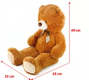 Velký plyšový medvěd Oskar s visačkou 90 cm RAPPA