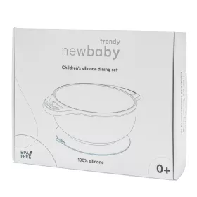 Dětská silikonová jídelní sada New Baby zelená