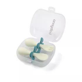 Ergonomický příbor pro děti Baby Ono modrozelený (poškozený obal)