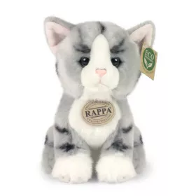 Plyšová kočka šedá 18 cm ECO-FRIENDLY RAPPA