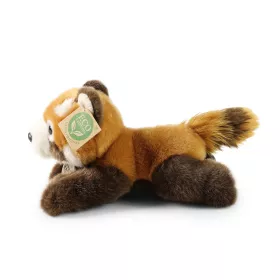Plyšová panda červená ležící 20 cm ECO-FRIENDLY RAPPA