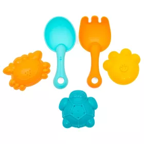Skládací kyblík a hračky do vody Baby Mix 5ks