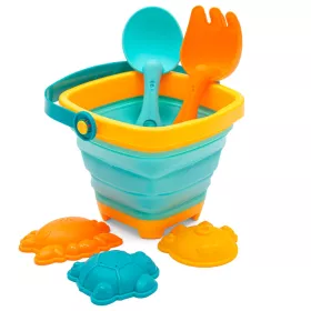Skládací kyblík a hračky do vody Baby Mix 5ks
