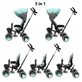 Dětská tříkolka Baby Mix 5v1 RELAX 360° růžová