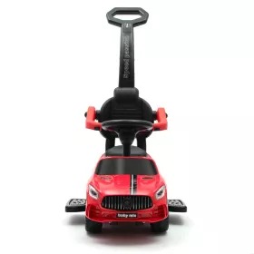 Dětské odrážedlo se zvukem a vodící tyčí Baby Mix RACER červené