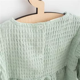Kojenecké mušelínové šaty New Baby Comfort clothes šalvějová Zelená