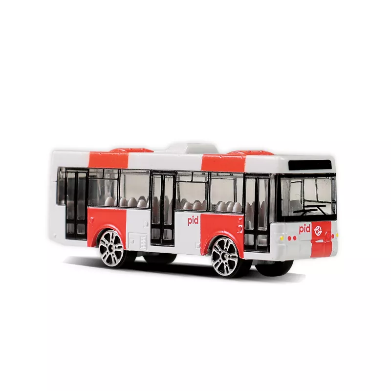 Kovový autobus PID Praha červený 8 cm RAPPA